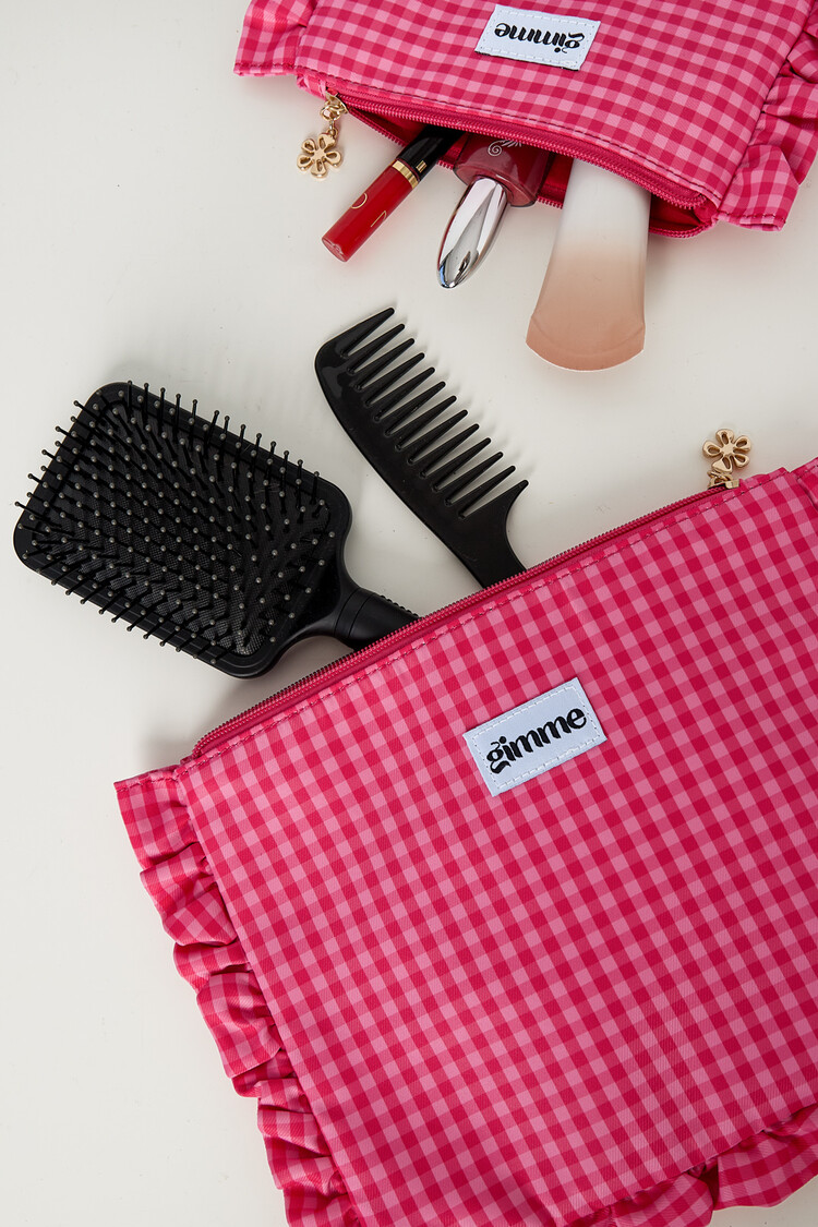 Marin Checkered Ipad Sleeve / Pink