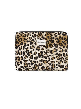 Zizi Leopard Laptop Sleeve / Brown