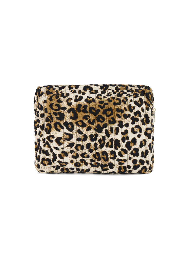 Zizi Leopard Laptop Sleeve / Brown