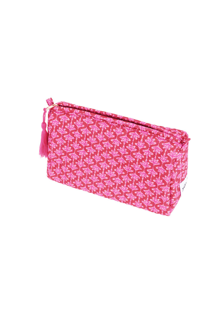 Stella Boho Floral Pouch / Pink