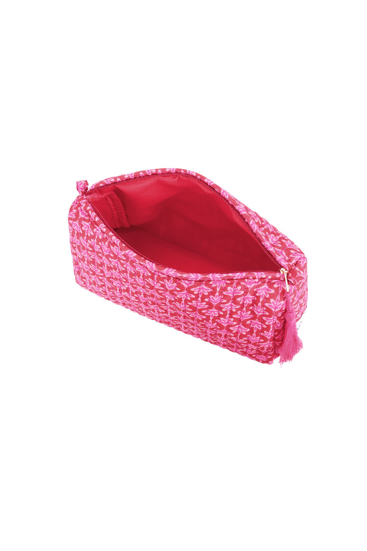 Stella Boho Floral Pouch / Pink