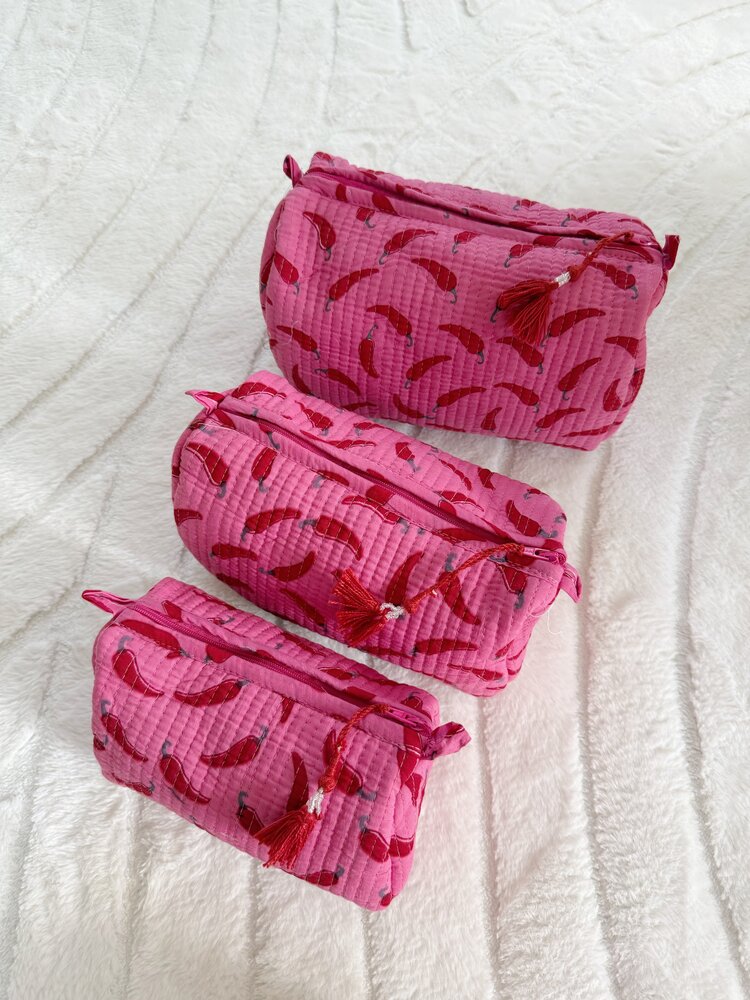 Bali Pepper Pouch / Pink