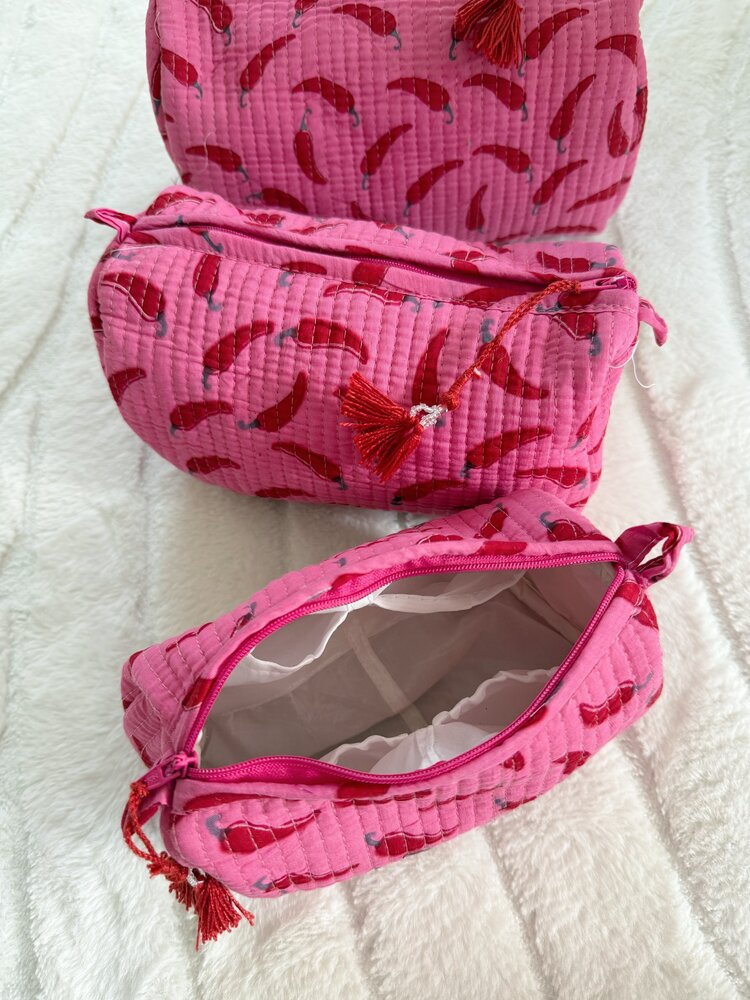 Bali Pepper Pouch / Pink