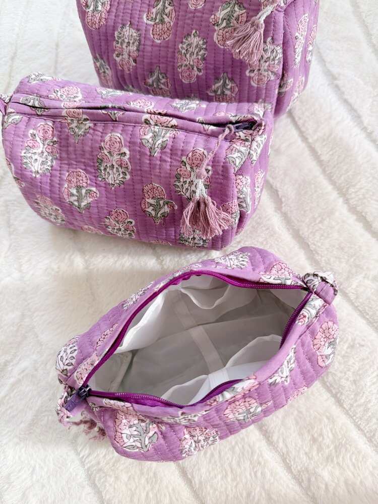 Bali Flower Pouch / Purple