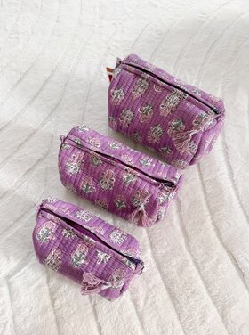 Bali Flower Pouch / Purple