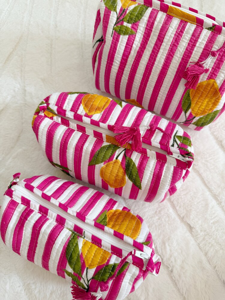 Bali Lemon Pouch / Pink
