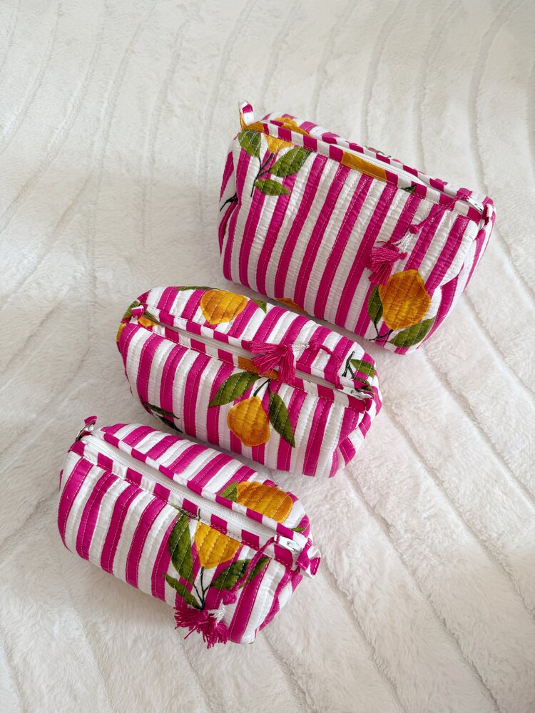 Bali Lemon Pouch / Pink