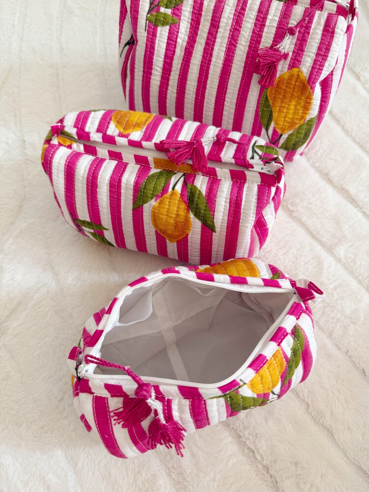 Bali Lemon Pouch / Pink