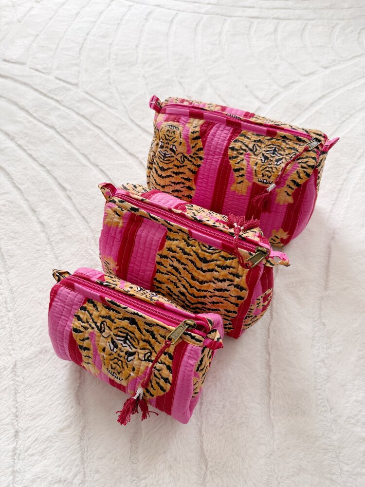 Bali Tiger Pouch / Pink