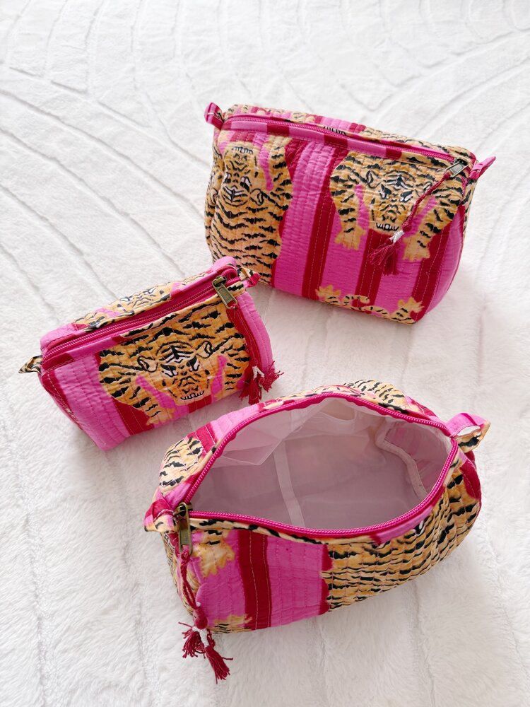 Bali Tiger Pouch / Pink
