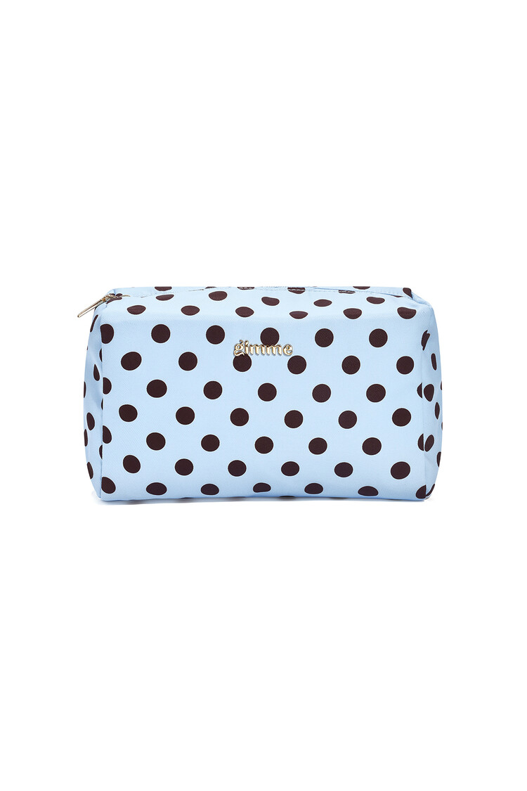 Ella Polkadot Toiletry Bag / Blue