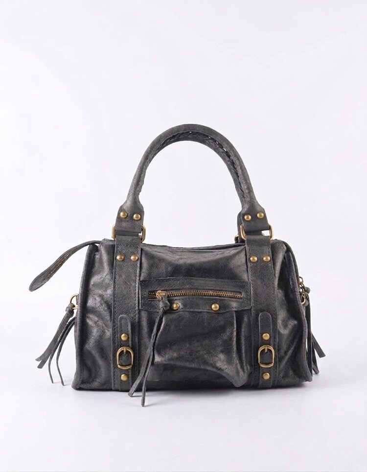 Rosie City Studs Bag / Grey