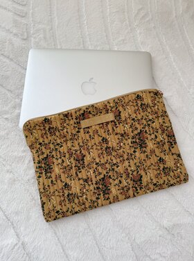 Belin Flower Laptop Sleeve / Mustard Yellow (13 inch)
