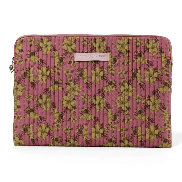Belin Flower Laptop Sleeve / Dusty Pink (14 inch)