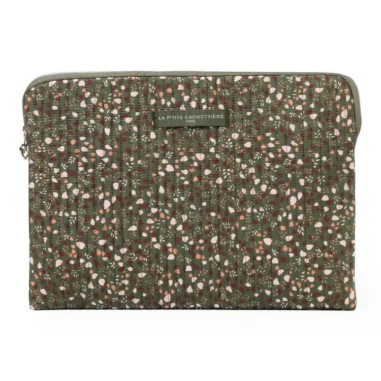 Belin Flower Laptop Sleeve / Army Green (14 inch)