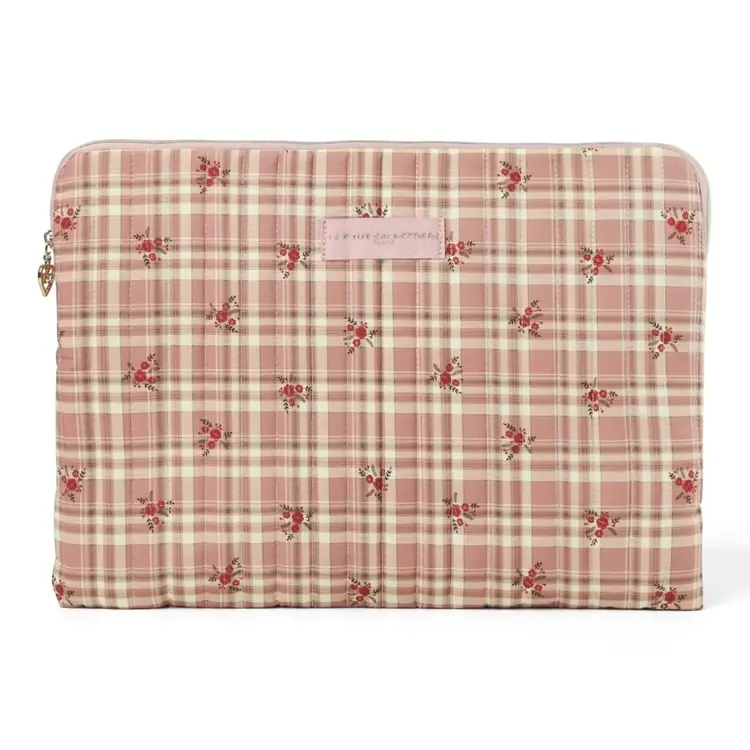Belin Checkered Laptop Sleeve / Pink (14 inch)