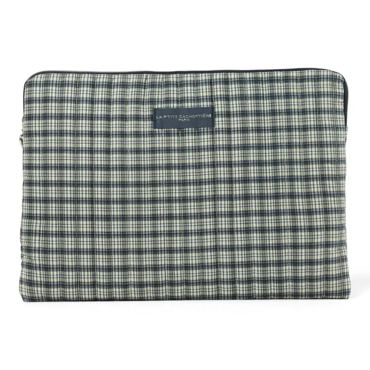 Belin Checkered Laptop Sleeve / Charcoal (14 inch)