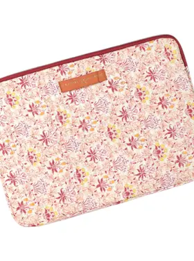 Belin Flower Laptop Sleeve / Orange & Red (14 inch)