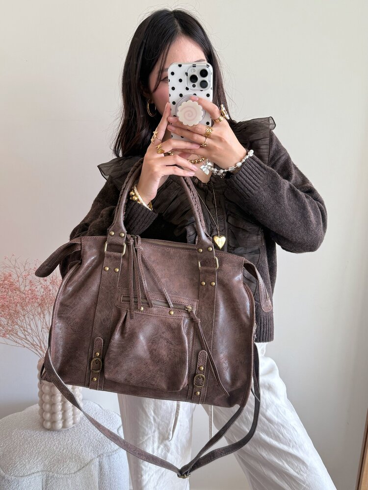 Florianne City Studs Bag / Sand