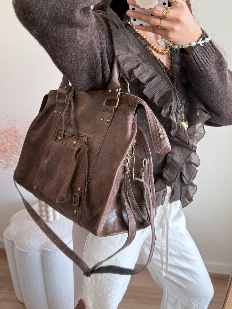 Florianne City Studs Bag / Sand