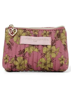 Ava Flower Wallet Pouch / Dusty Pink