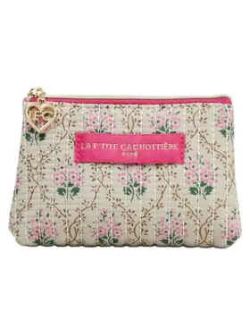 Ava Flower Wallet Pouch / Light Green