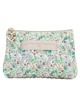 Ava Flower Wallet Pouch / Green