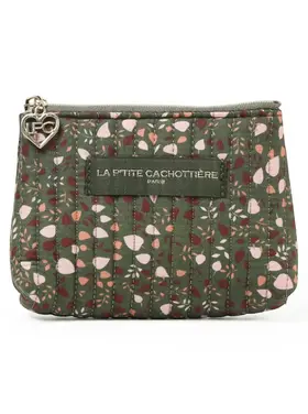 Ava Flower Wallet Pouch / Army Green