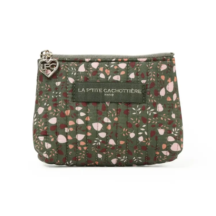 Ava Flower Wallet Pouch / Army Green