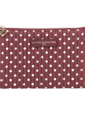 Lizzie Flower Pouch / Burgundy