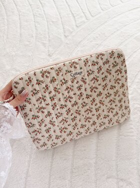 Cara Flower Laptop Sleeve / Red rust (13 inch)