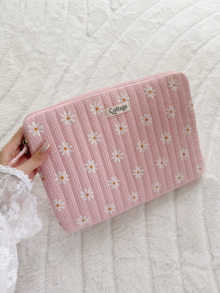Cara Daisy Laptop Sleeve / Pink (13 inch)