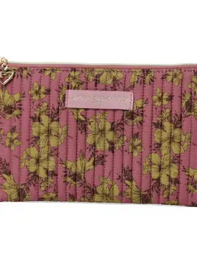 Lizzie Flower Pouch / Dusty Pink