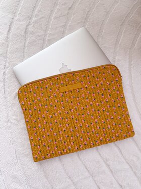 Belin Flower Laptop Sleeve / Yellow (14 inch)