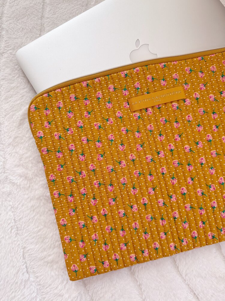 Belin Flower Laptop Sleeve / Yellow (14 inch)