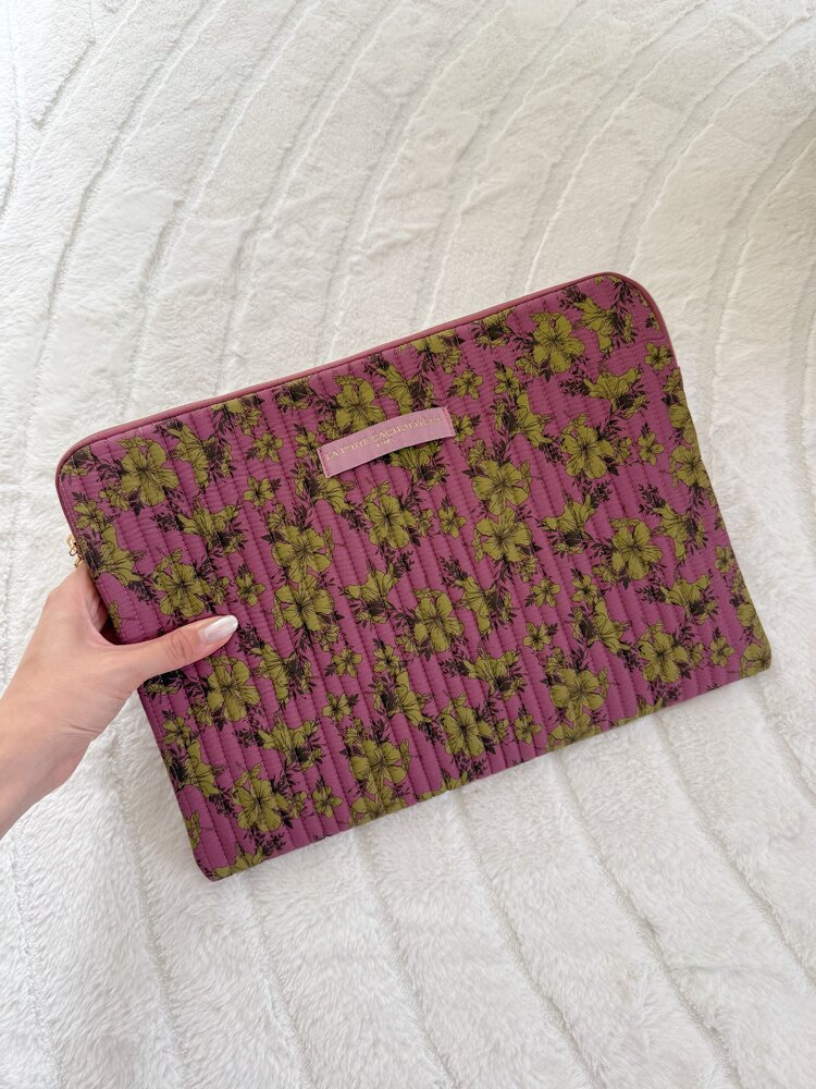 Belin Flower Laptop Sleeve / Dusty Pink (14 inch)