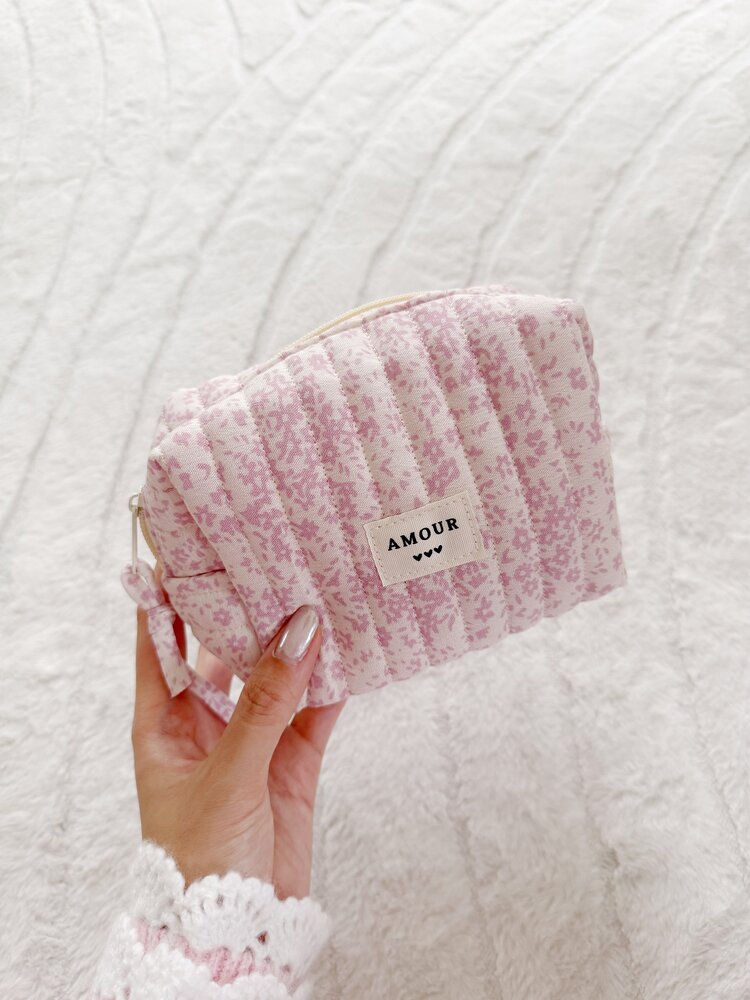 Fairy Floral Pouch / Light Pink