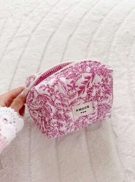 Fairy Floral Pouch / Red
