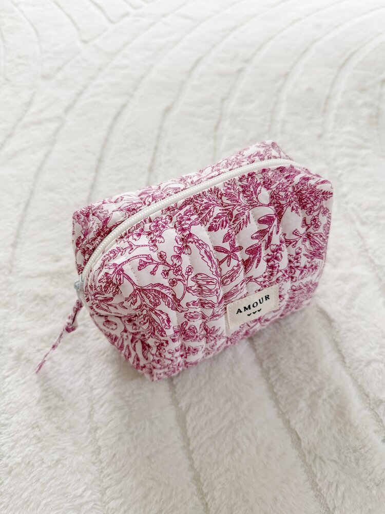 Fairy Floral Pouch / Red