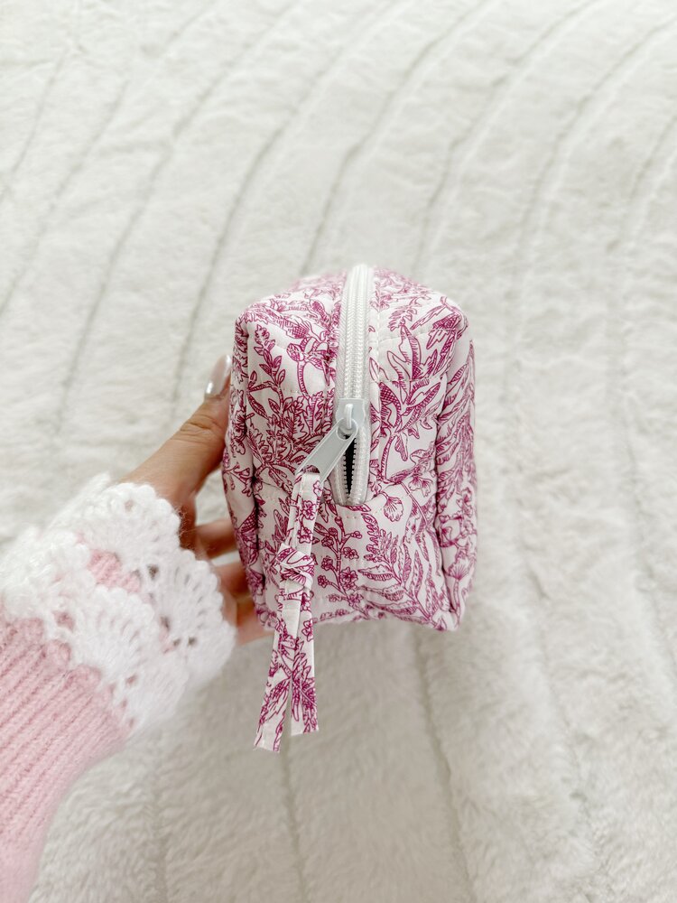 Fairy Floral Pouch / Red