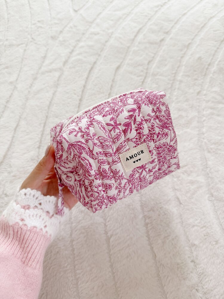 Fairy Floral Pouch / Red