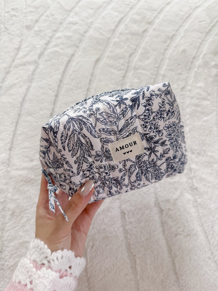 Fairy Floral Pouch / Blue