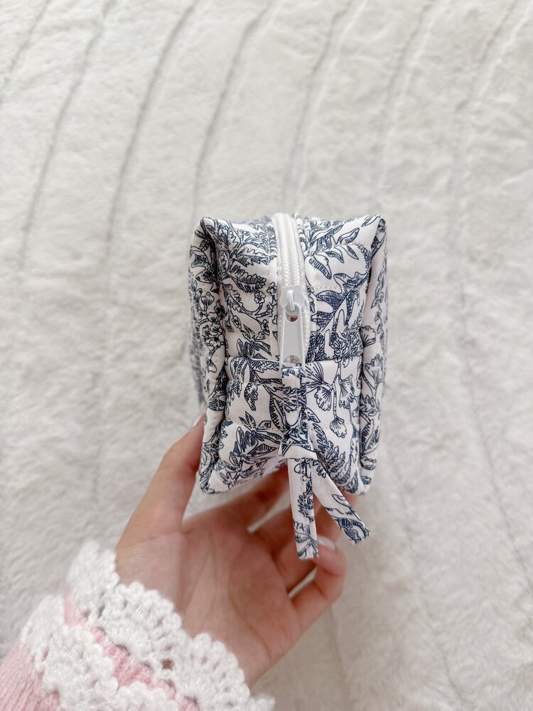 Fairy Floral Pouch / Blue