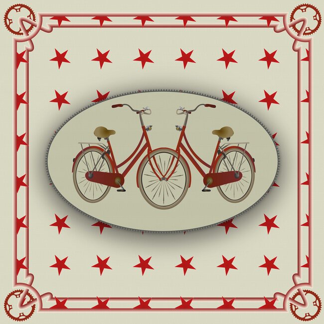 Picknickkleed Bikersdate - sterren