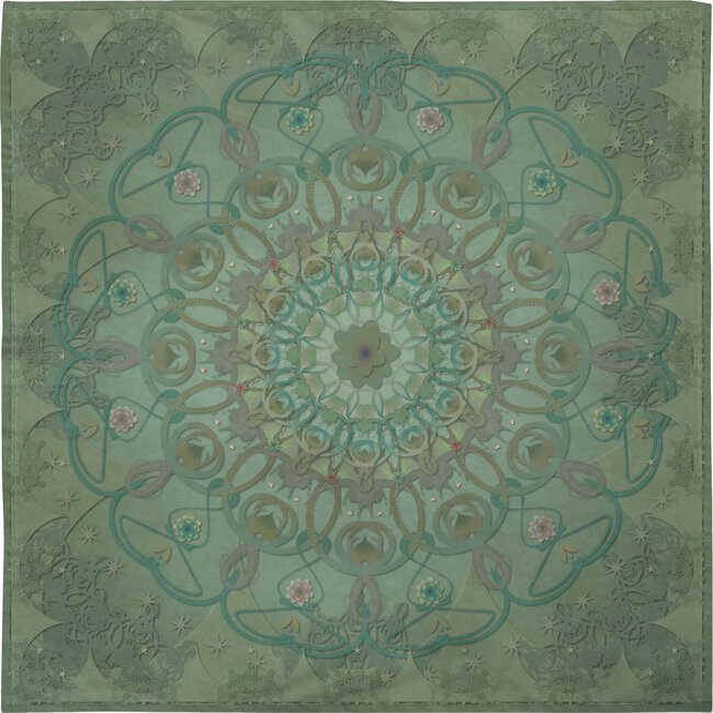 Picnic blanket Fantasy green