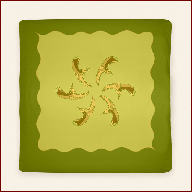 Bedlinnen Horn - groen