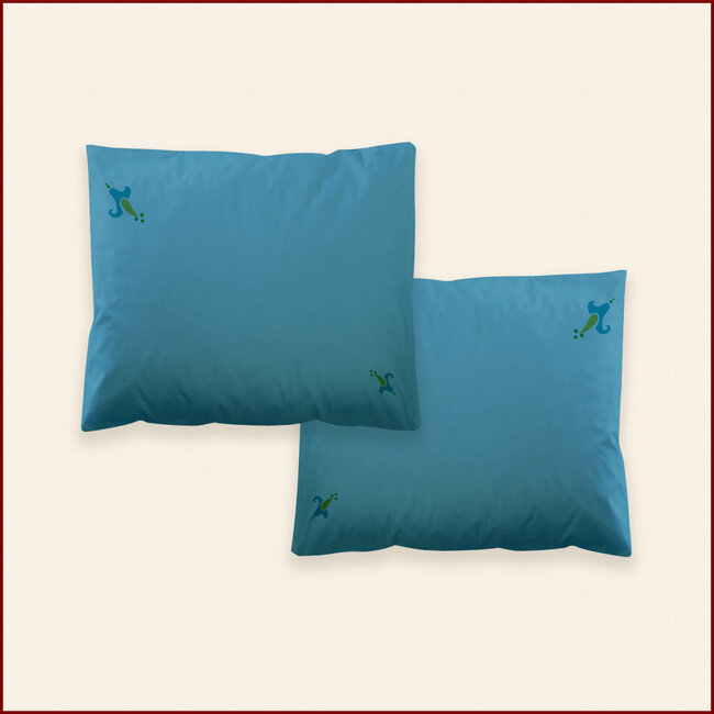 Duvet cover Branch with flowers - blue