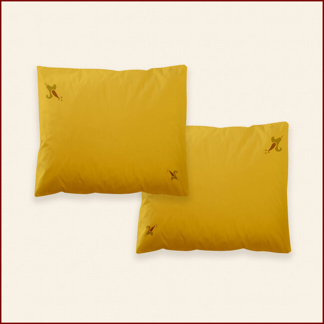 Duvet cover Branch with flowers - yellow