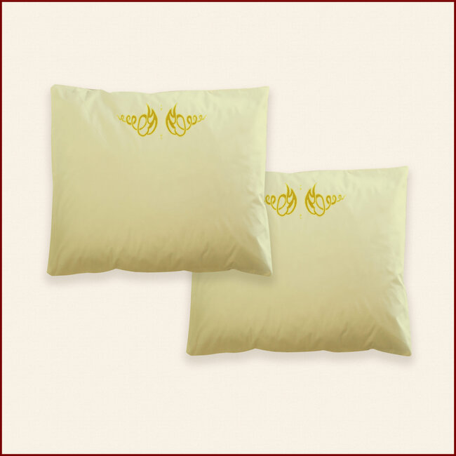 Dekbedovertrek Flower - licht geel