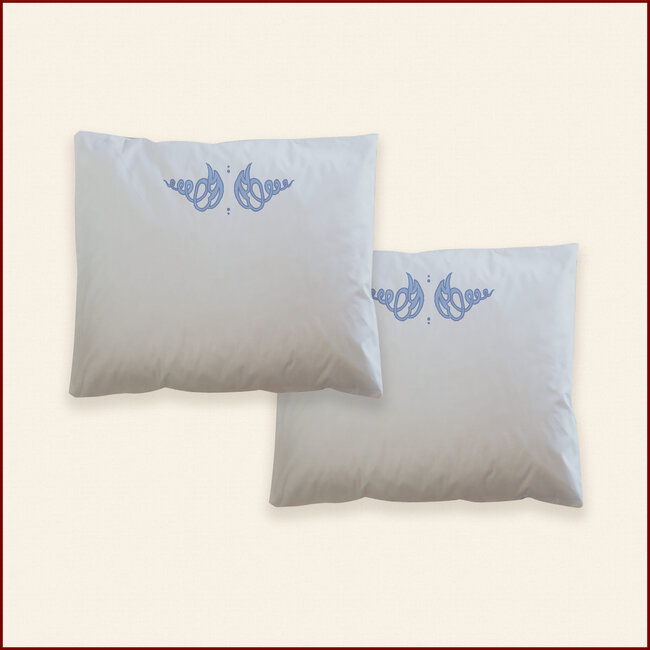 Dekbedovertrek Flower - licht blauw